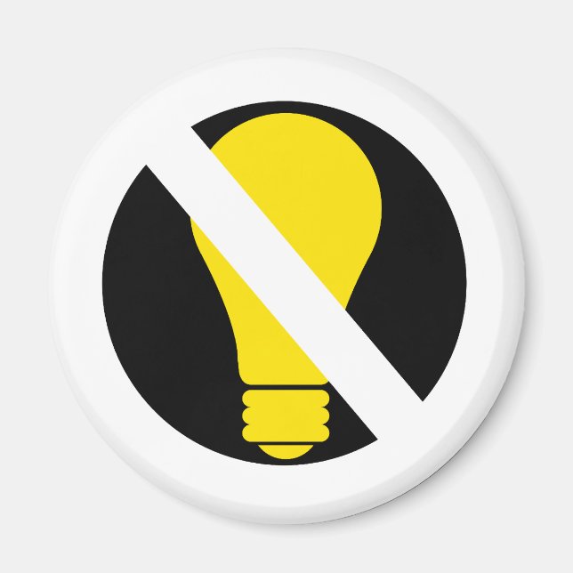 Íman sem lâmpadas incandescentes (Frente)