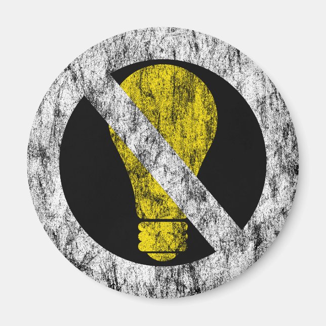 Íman sem lâmpadas incandescentes (Frente)