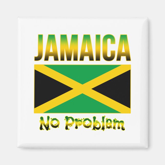 Íman Sem problema no sinalizador Jamaica (Frente)