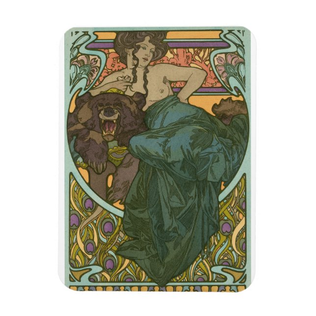 Íman Sem título por Alphonse Mucha (1902) (Vertical)