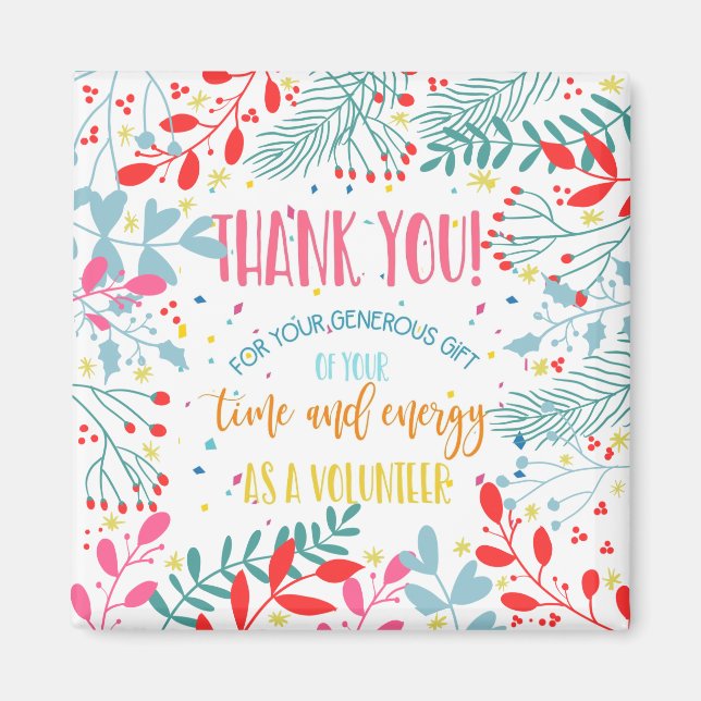 Íman semana de apreciação de voluntários (Frente)