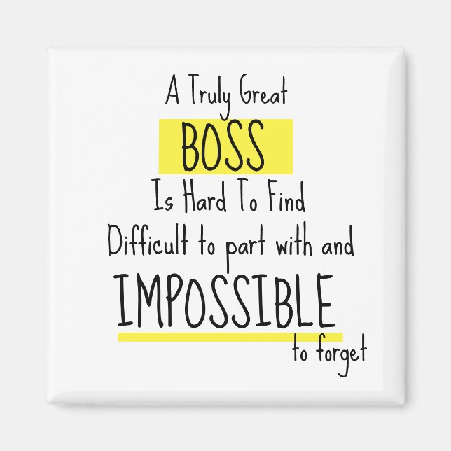 Íman Semana de apreciação do chefe (Frente)