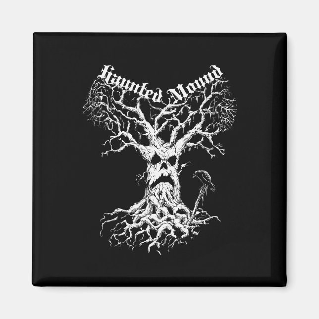 Íman Sematário Merch. Design A Árvore Fantasma. Monte A (Frente)