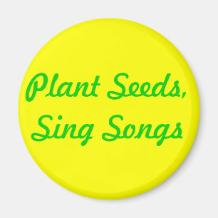 Íman Sementes da planta. Cante canções