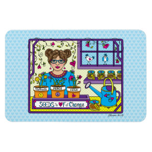 Íman Sementes De Change_Flexible Magnet 6"x4"