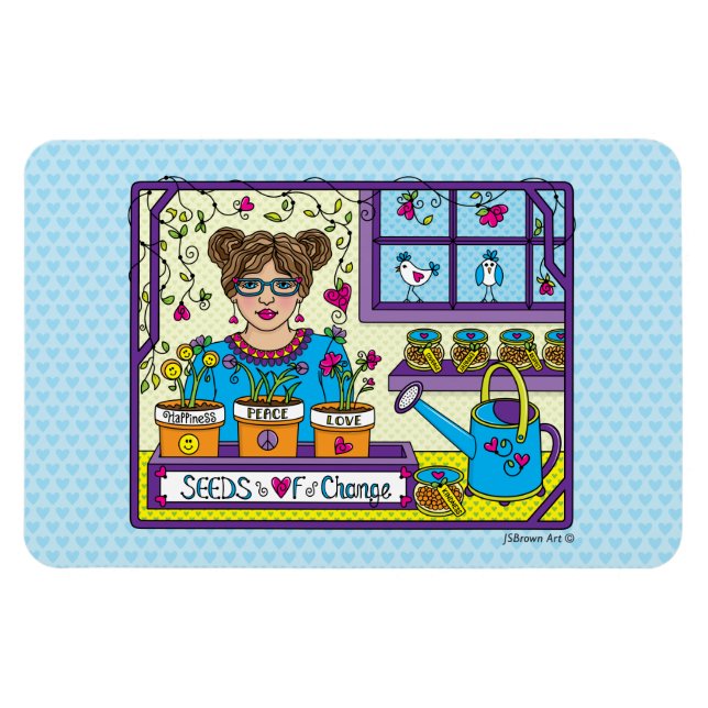 Íman Sementes De Change_Flexible Magnet 6"x4" (Horizontal)