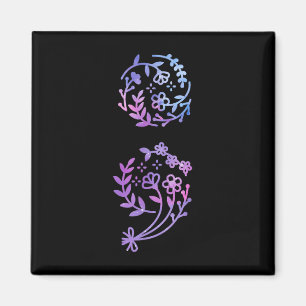 Íman Semicolon Prevenção Suicídio Sensibilização Flor T