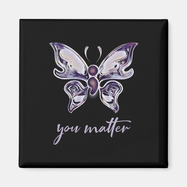 Íman Semicolon Project Depression Awarting Butterfly Y (Frente)