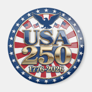 Íman Semiquincentenário da América 1776-2026 EUA 250