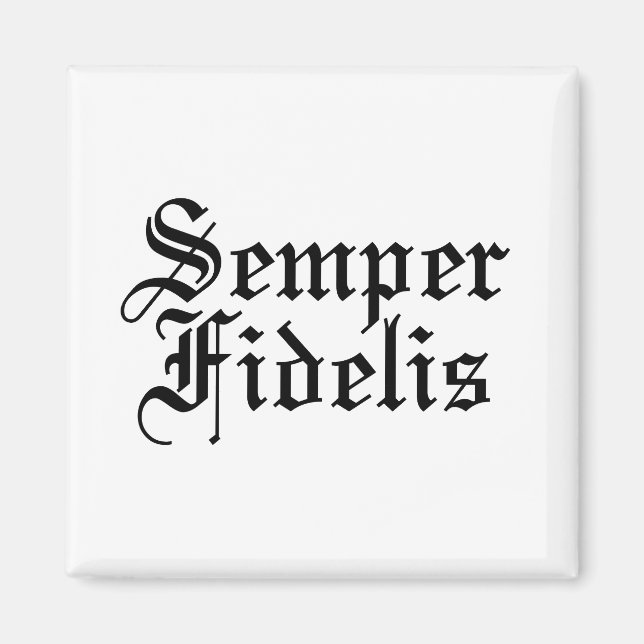 Íman Semper Fidelis - Frase Latina (Frente)