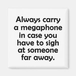 Íman Sempre Carregar um Megaphone