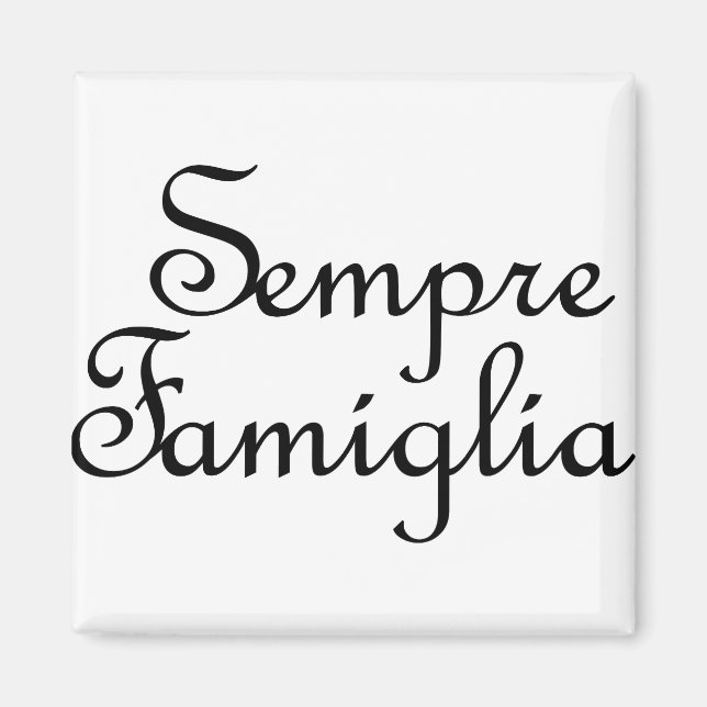 Íman Sempre Famiglia - Italiano - Família Sempre (Frente)