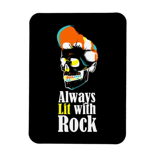 Íman Sempre iluminado com rocha (Vertical)