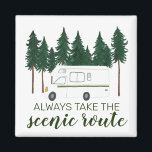 Íman SEMPRE PEGUE O SCENIC ROUTE vanlife,<br><div class="desc">Sempre siga o caminho cênico! Visite meu compro para mais!</div>