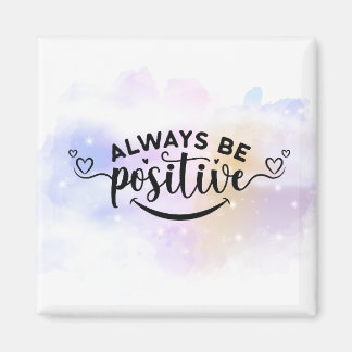 Íman Sempre Ser Positivo Amarelo Roxo