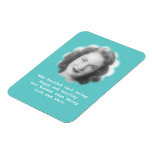 Íman Sendo feliz e saudável, foto do vintage do