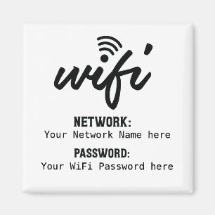 Íman Senha de rede simplificada detalhada do WiFi