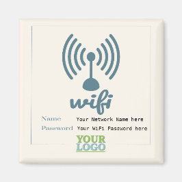 Íman Senha de rede simplificada detalhada do WiFi
