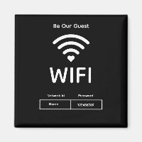 Senha do nosso Wi-Fi de convidados 