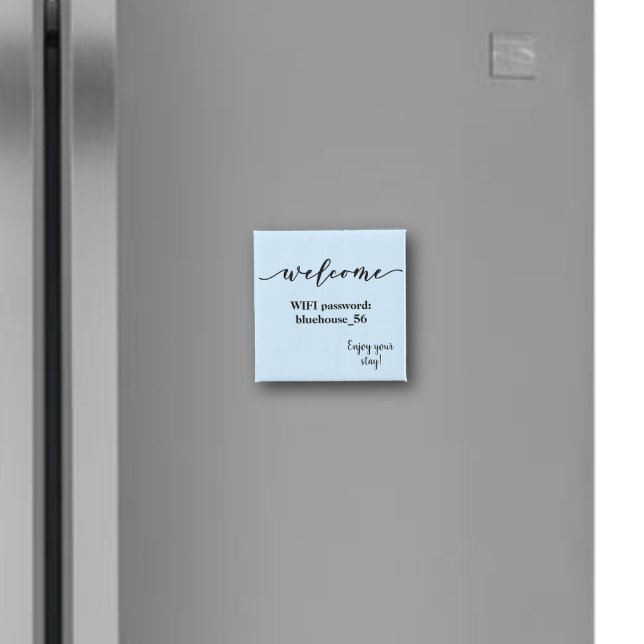 Íman Senha Wfi de Aluguer de Férias do Magnet de Boas-v (Criador carregado)