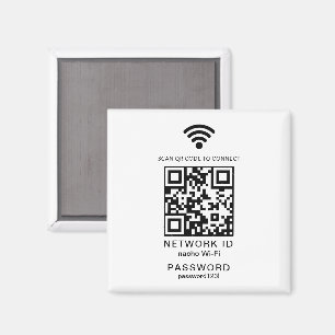 Íman Senha Wifi Senha QR Code Scanner Guest Senha Wifi