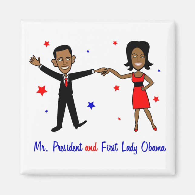 Íman Senhor Presidente e Senhora Obama (Frente)