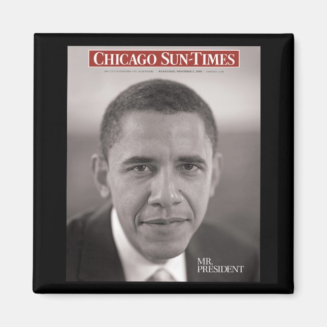 Íman Senhor Presidente Obama Magnet (Frente)