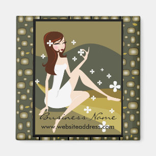 Íman Senhora à moda Customizável Ímã