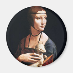 Íman Senhora de Leonardo da Vinci com um ímã do armin