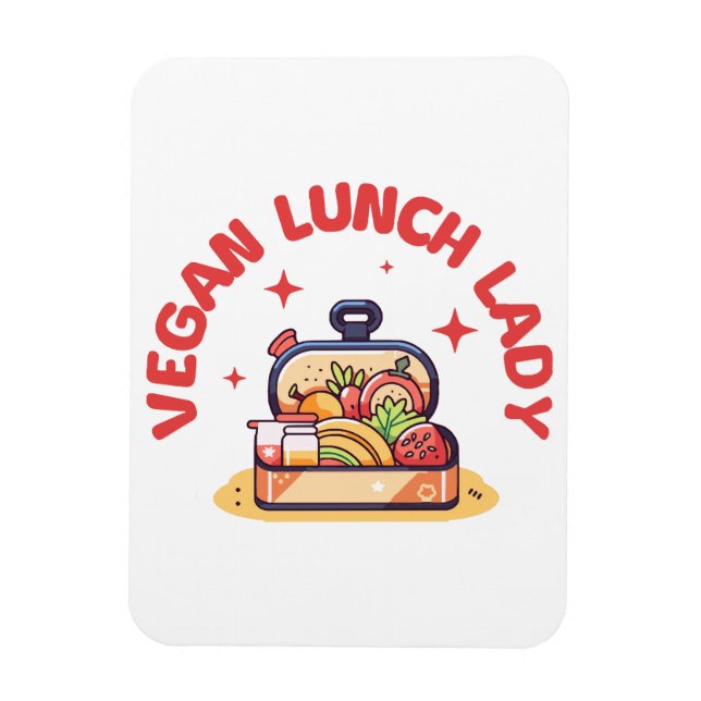 ÍMAN  SENHORA DO ALMOÇO VEGANA (Vertical)