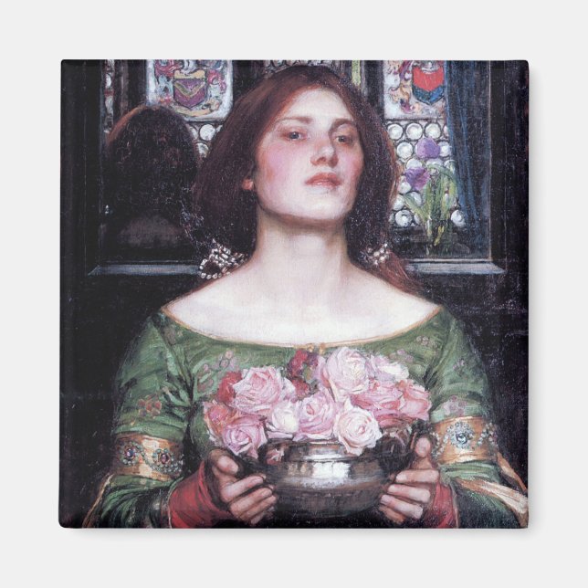 Íman Senhora e Rosas, John William Waterhouse (Frente)