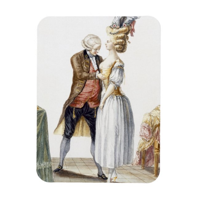 Íman Senhora Elegante em uma reunião com seu talão, pra (Vertical)