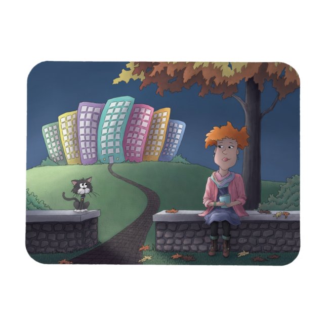 Íman Senhora Gata no Magnet do Parque (Horizontal)