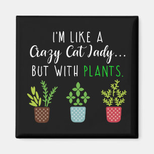 Íman Senhora louca Engraçado Gardening do gato