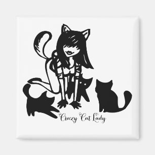 Íman Senhora louca Ímã do gato