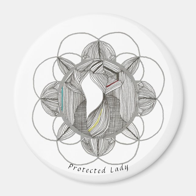 Íman Senhora Protegida (Frente)