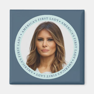 Íman Senhora Quadrado Ímã do TRUNFO de Melania primei
