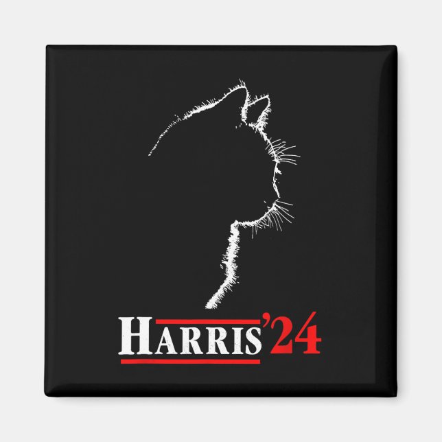 Íman Senhoras Para Kamala Funny Cat 2024 Presidente Kam (Frente)