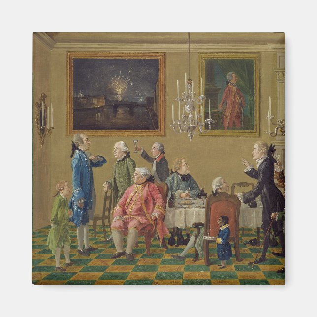 Íman Senhores britânicos na casa de Sir Horace Mann em  (Frente)