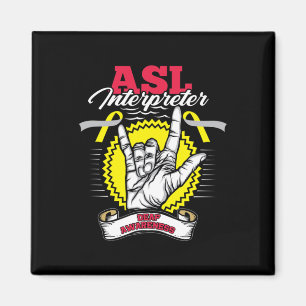 Íman Sensibilização Asl surdez Audição Perda Guerreiro
