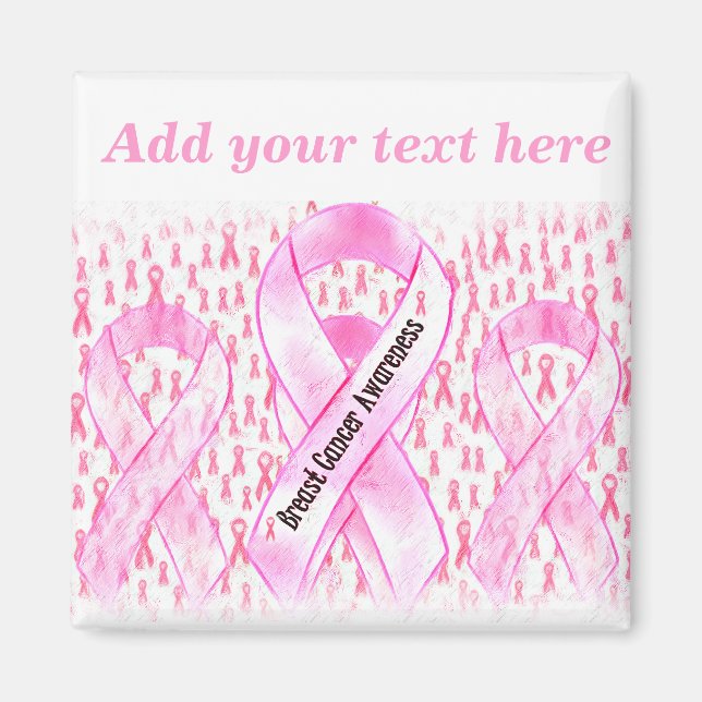 Íman Sensibilização do Cancer da Mama - HOPE_ (Frente)