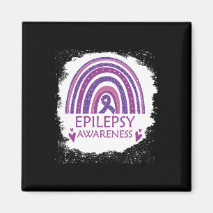 Íman Sensibilização Epilepsia Branqueada Rainbow Purple