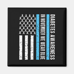 Íman Sensibilização para a diabetes T1D Em novembro Ves