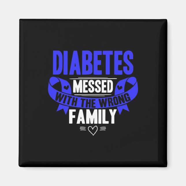 Íman Sensibilização para a diabetes tipo 1 T1d (Frente)