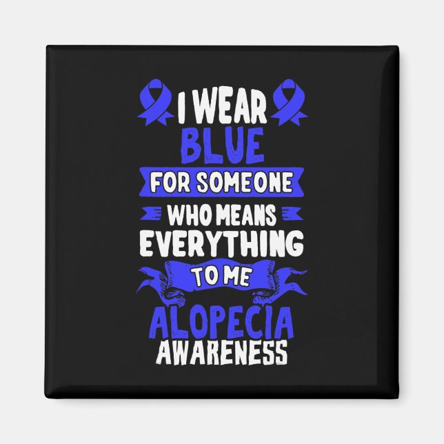 Íman Sensibilização para a perda de cabelo - Alopecia A (Frente)