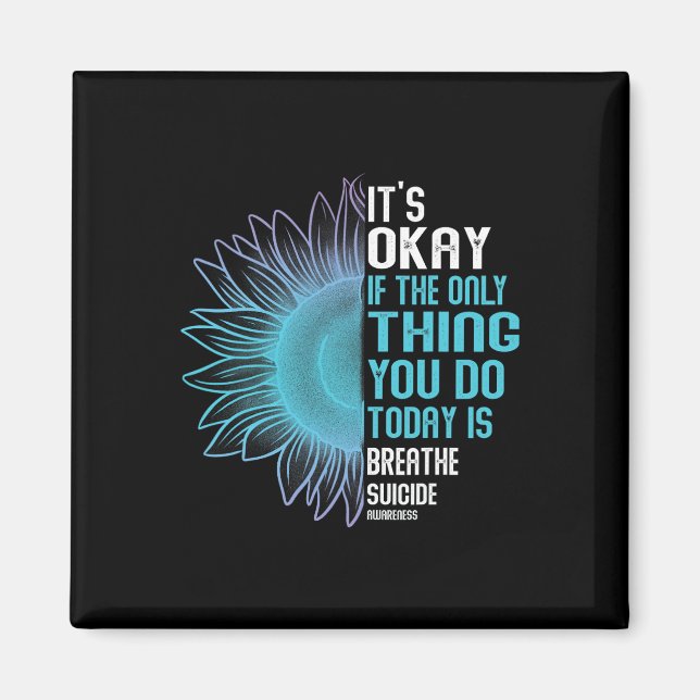 Íman Sensibilização Para A Prevenção Do Suicídio Roxo E (Frente)