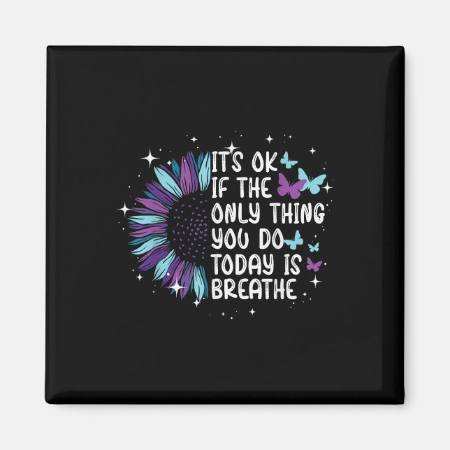 Íman Sensibilização Para A Prevenção Do Suicídio Roxo E (Frente)