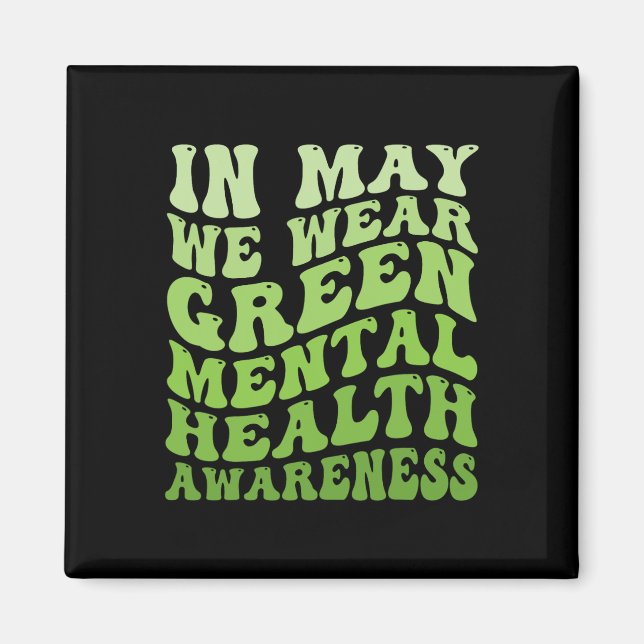 Íman Sensibilização Para A Saúde Mental Em Maio Vestimo (Frente)