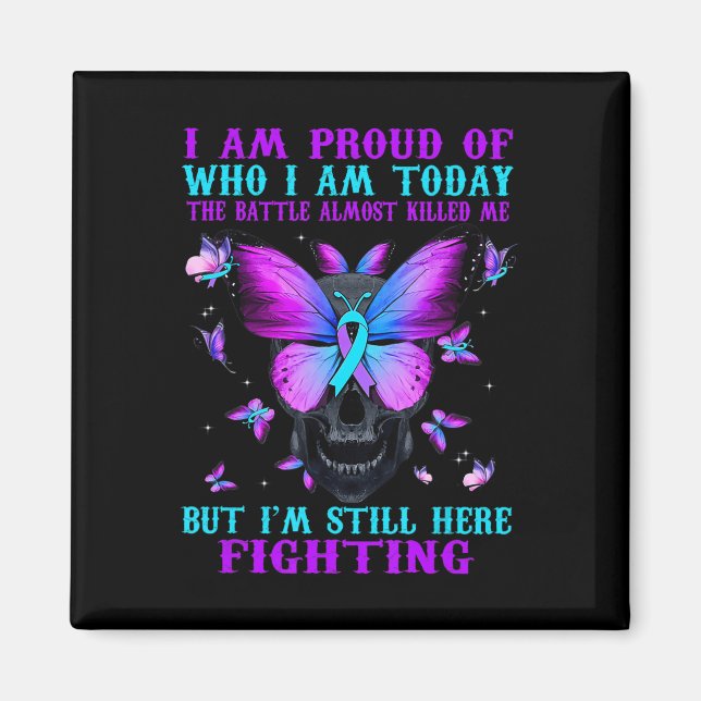 Íman Sensibilização Suicida Estou Orgulhosa De Quem Sou (Frente)