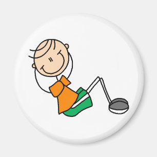 Íman Sente-se levanta a figura ímã da vara